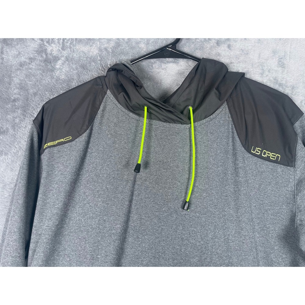 Zero Restriction Tour Series US Open Hoodie Mens XL Gray Performance Pullover